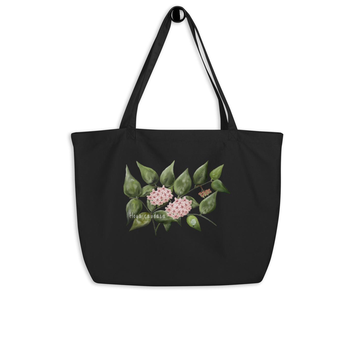 Hoya caudata Large organic tote bag