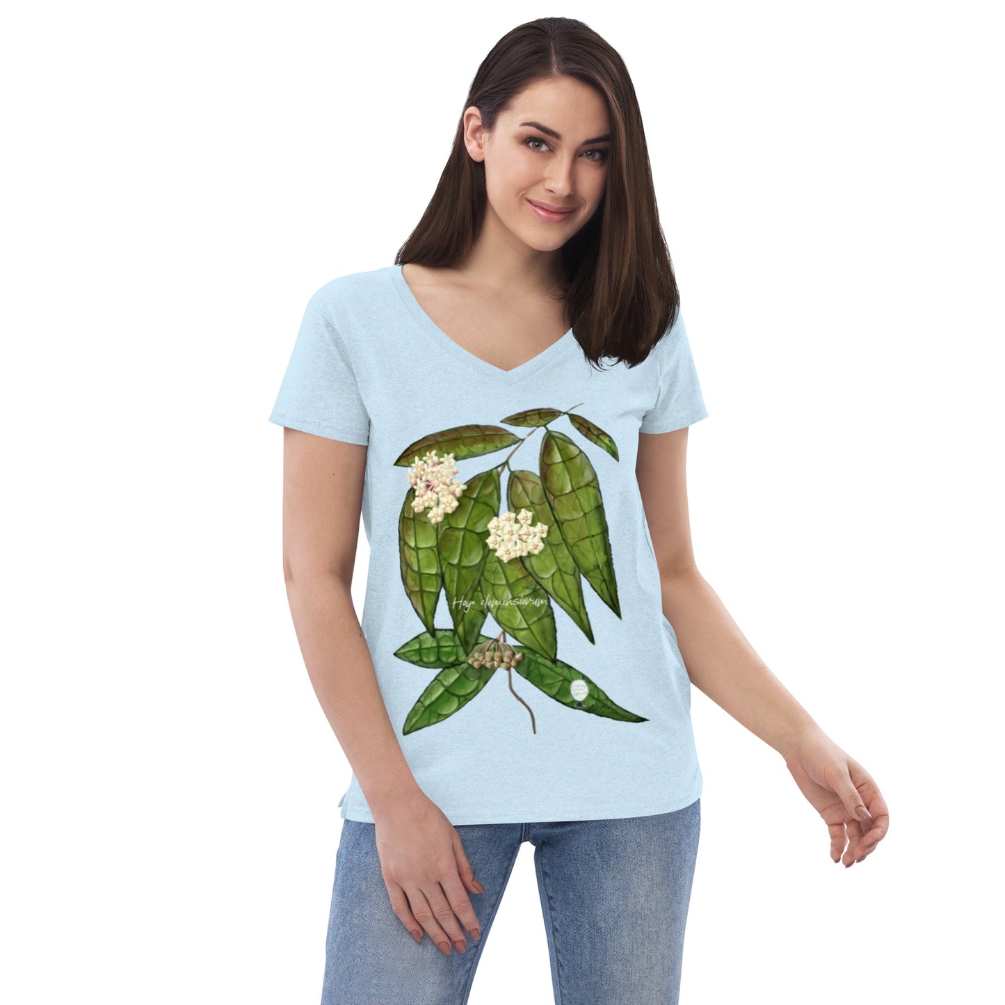 Hoya clemensiorum Women’s recycled v-neck t-shirt