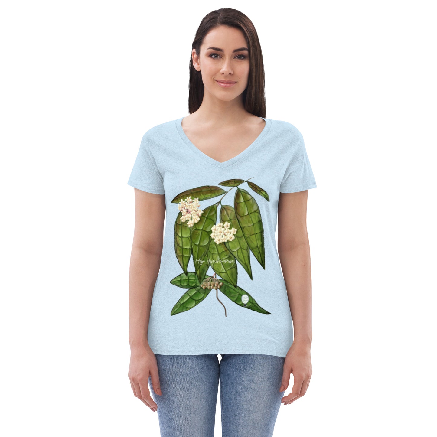 Hoya clemensiorum Women’s recycled v-neck t-shirt