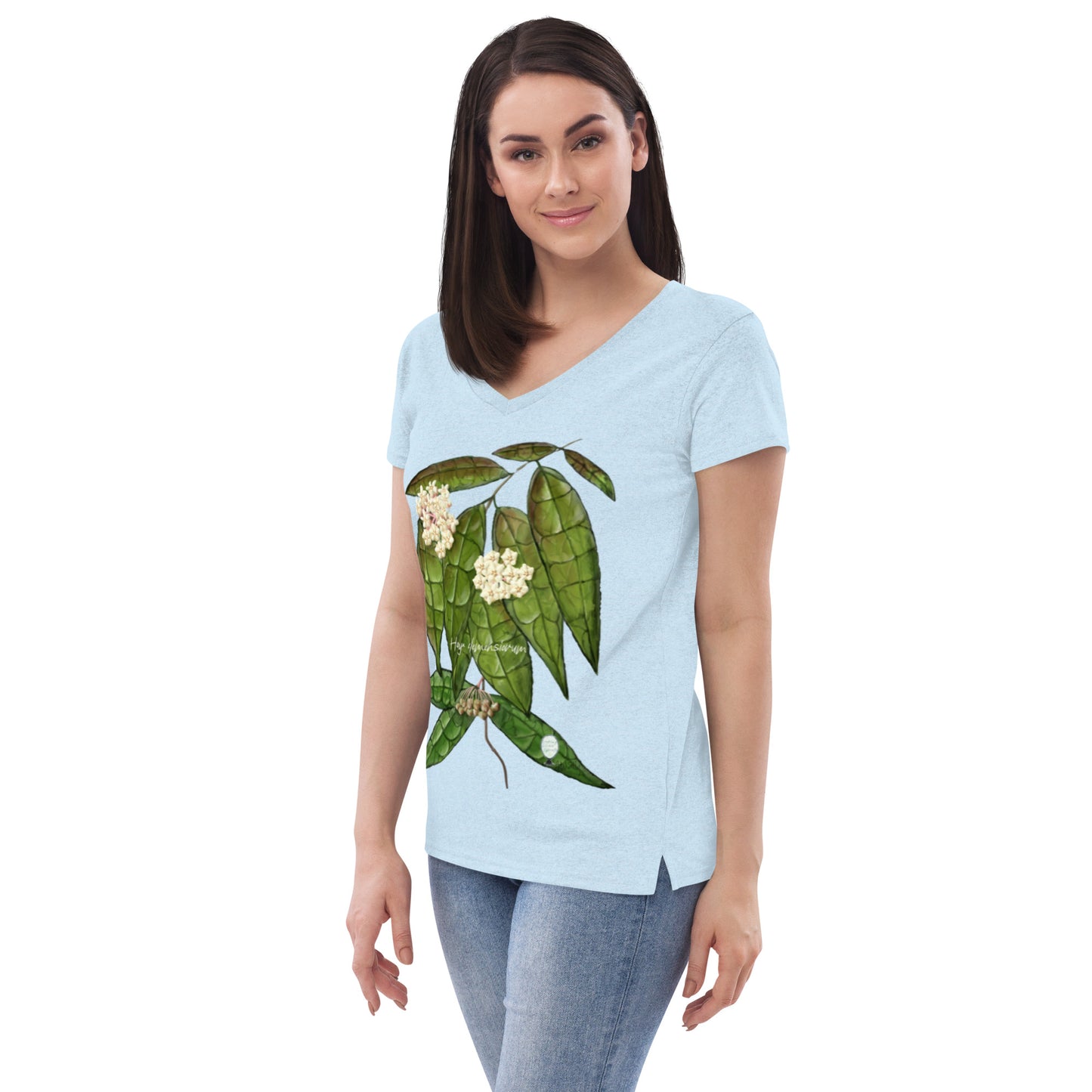 Hoya clemensiorum Women’s recycled v-neck t-shirt