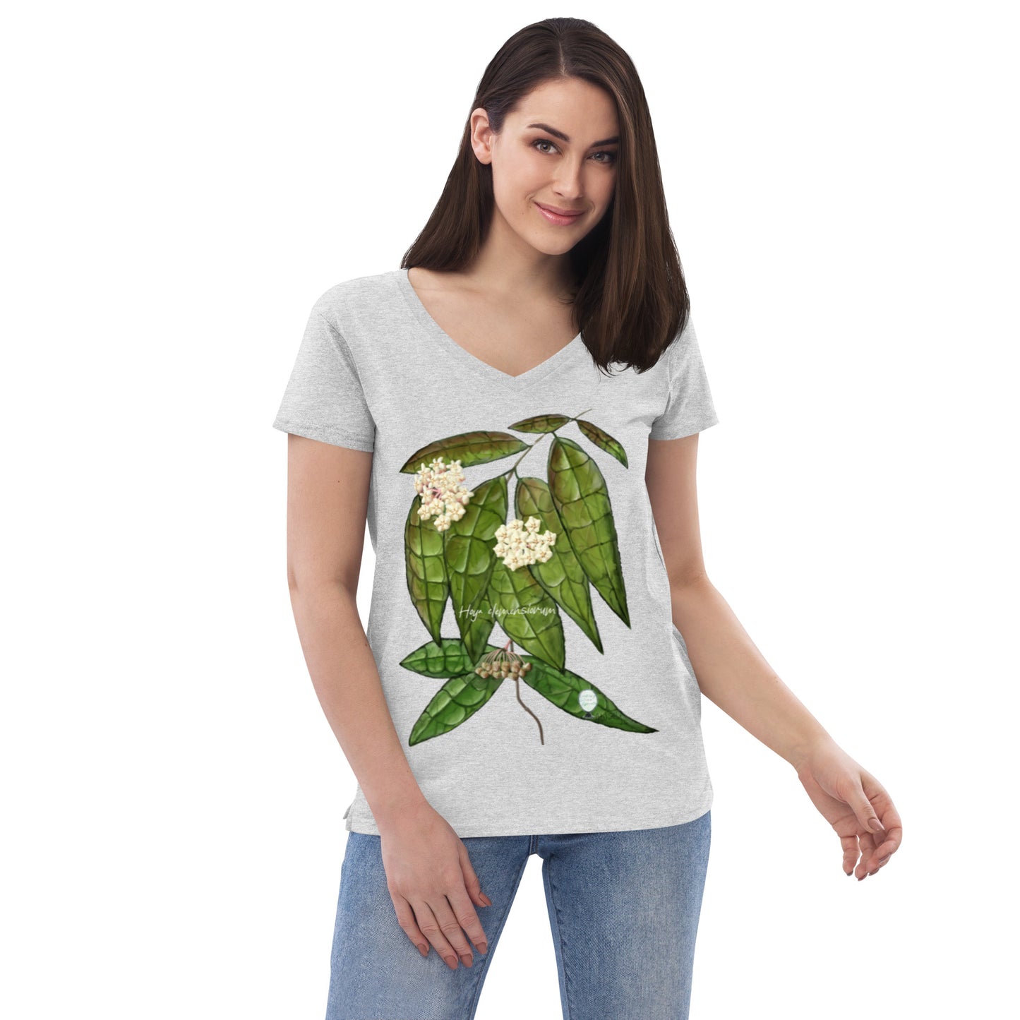 Hoya clemensiorum Women’s recycled v-neck t-shirt