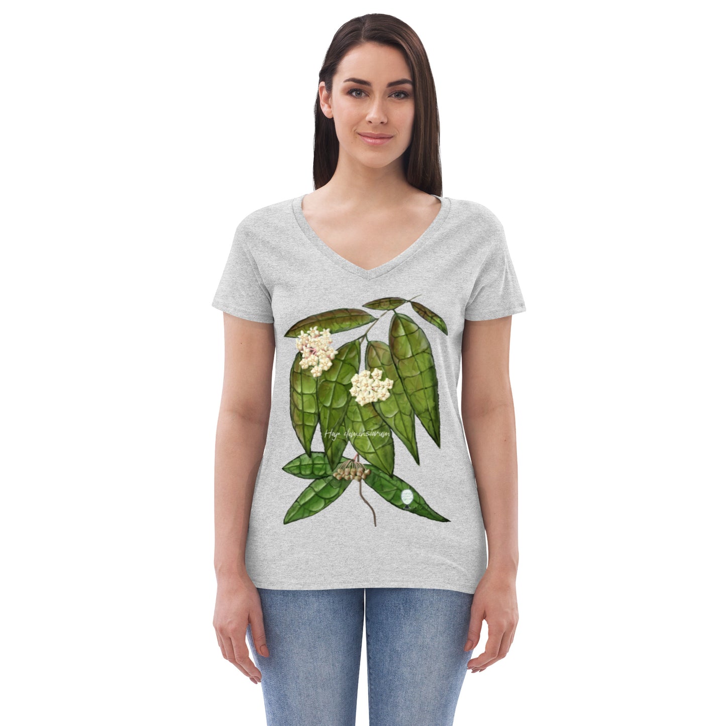 Hoya clemensiorum Women’s recycled v-neck t-shirt