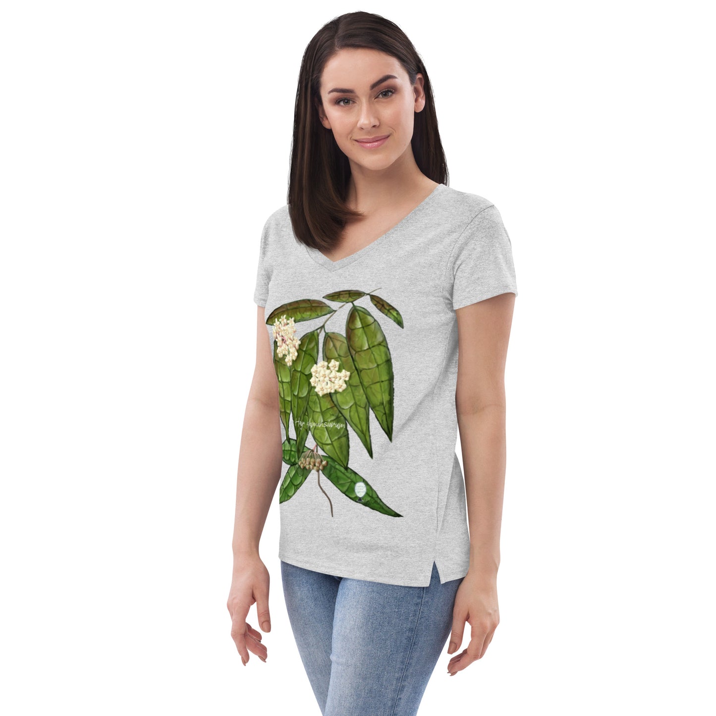 Hoya clemensiorum Women’s recycled v-neck t-shirt