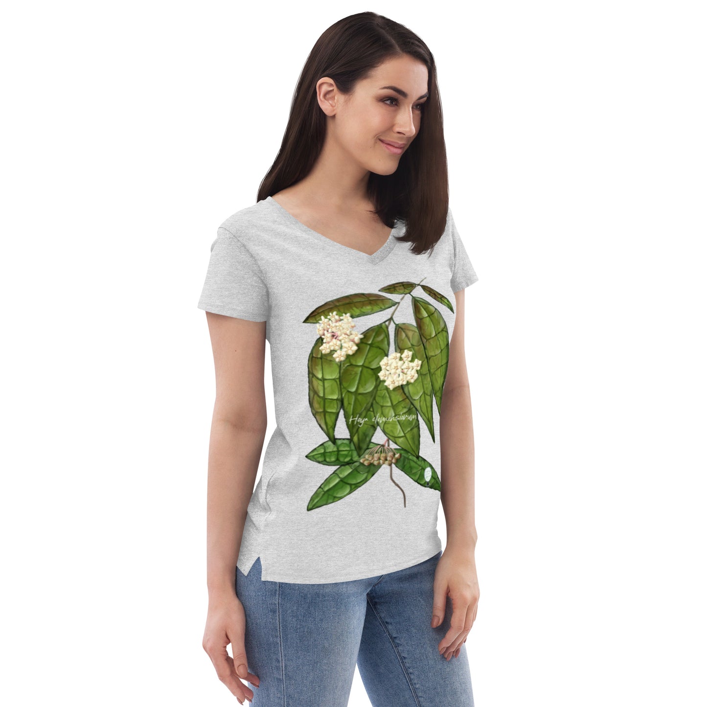 Hoya clemensiorum Women’s recycled v-neck t-shirt