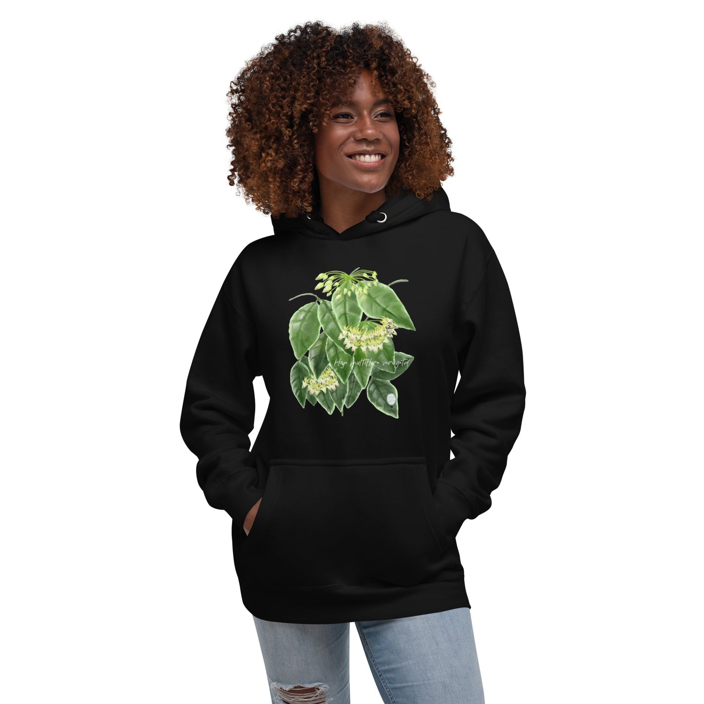 Hoya multiflora (outer variegated) Unisex Hoodie