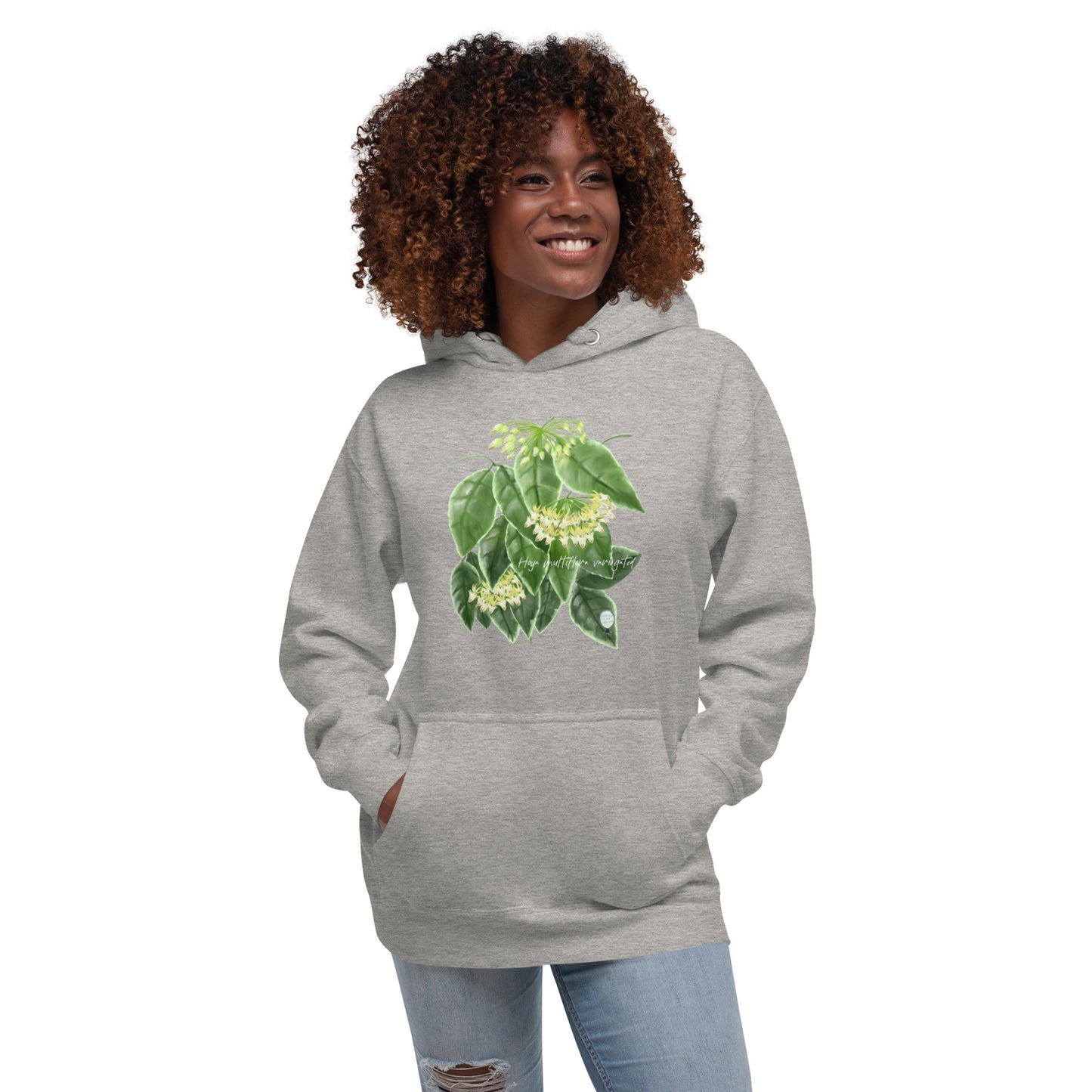 Hoya multiflora (outer variegated) Unisex Hoodie