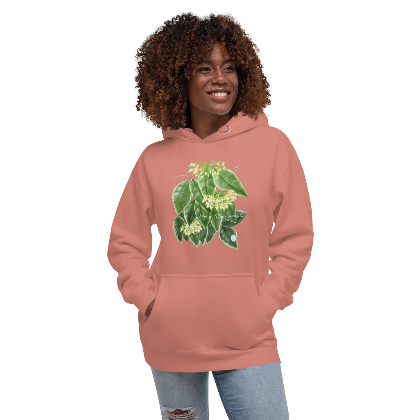 Hoya multiflora (outer variegated) Unisex Hoodie