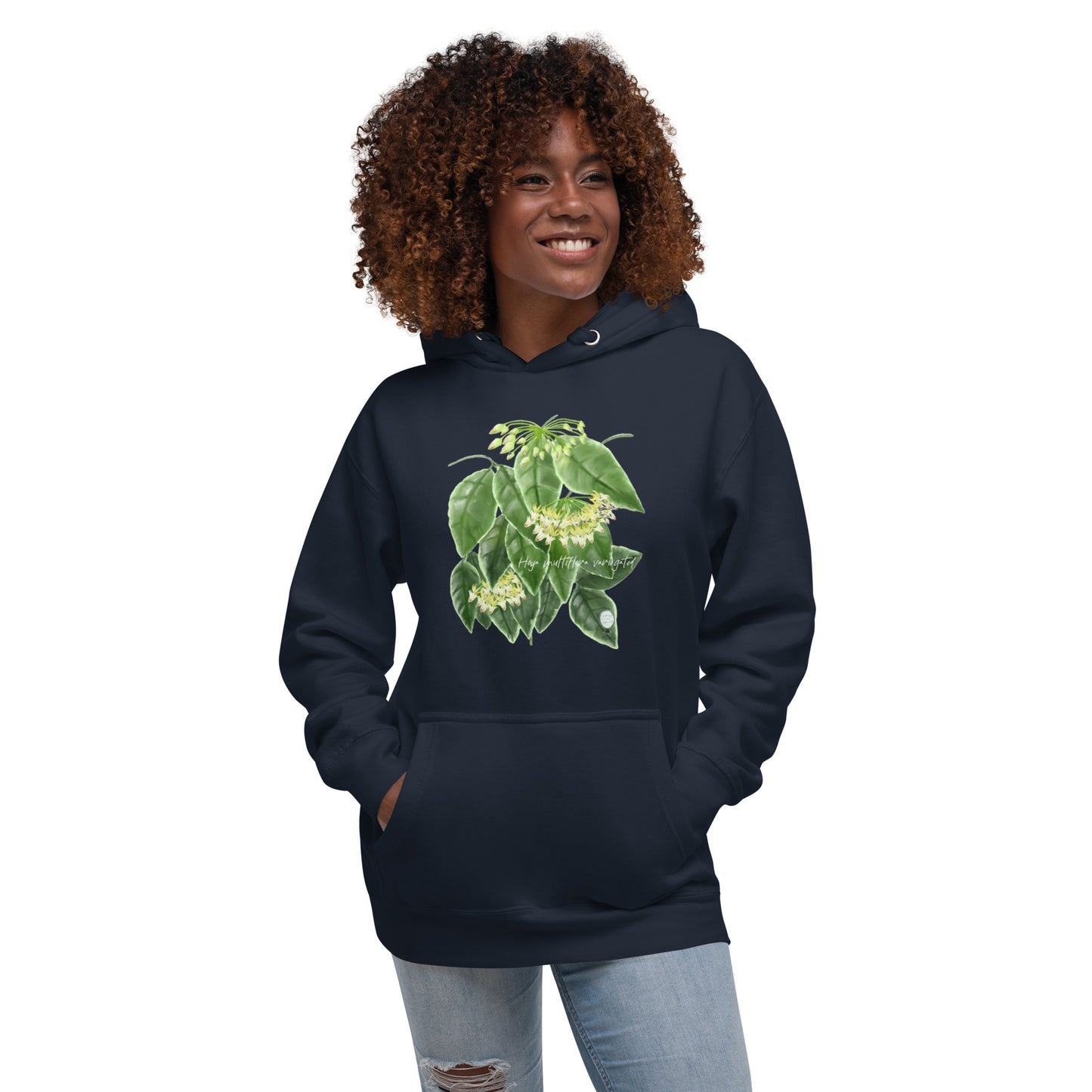 Hoya multiflora (outer variegated) Unisex Hoodie