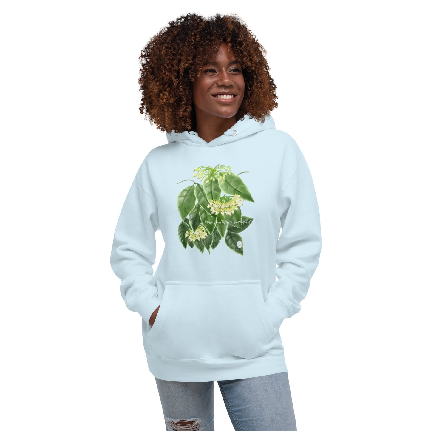 Hoya multiflora (outer variegated) Unisex Hoodie