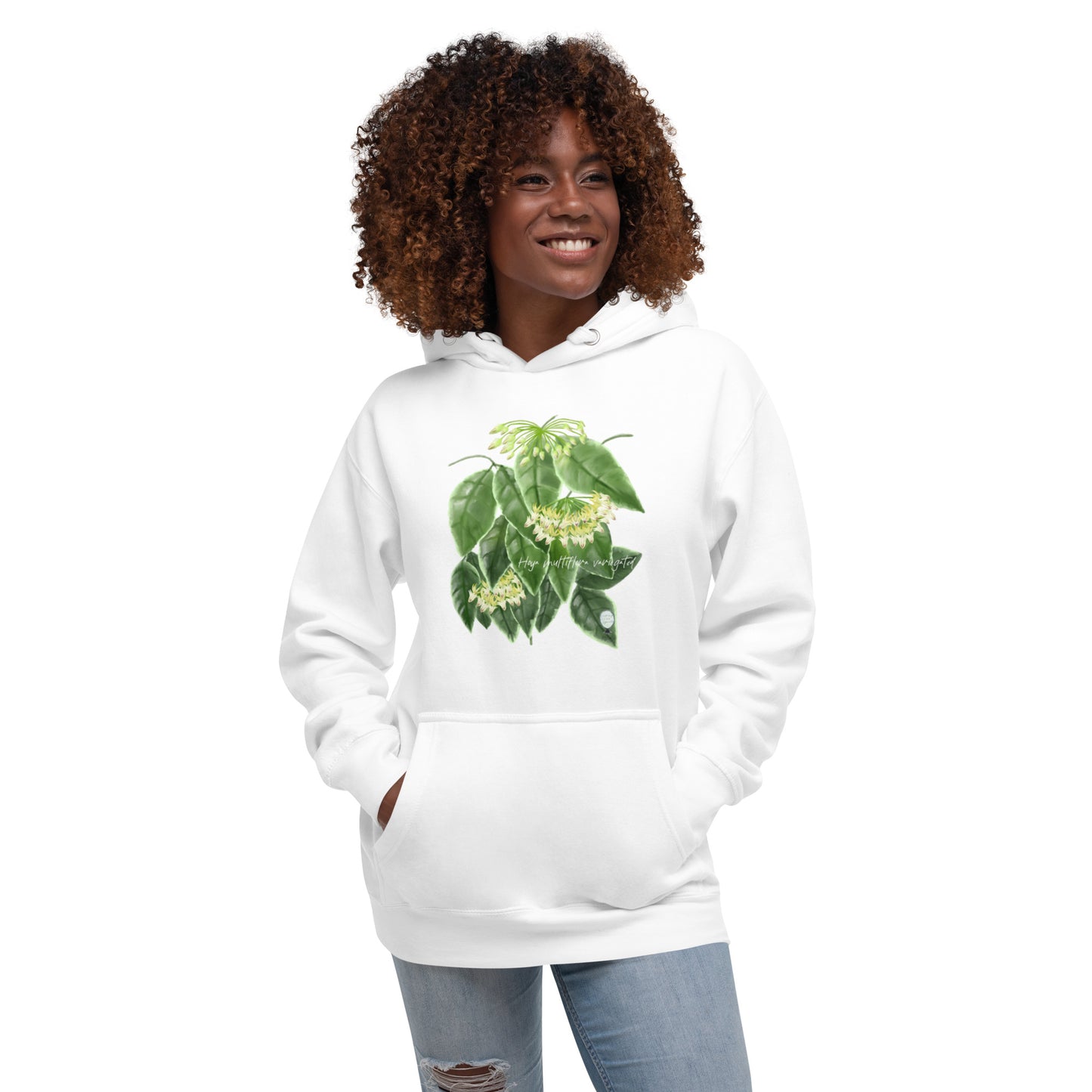 Hoya multiflora (outer variegated) Unisex Hoodie