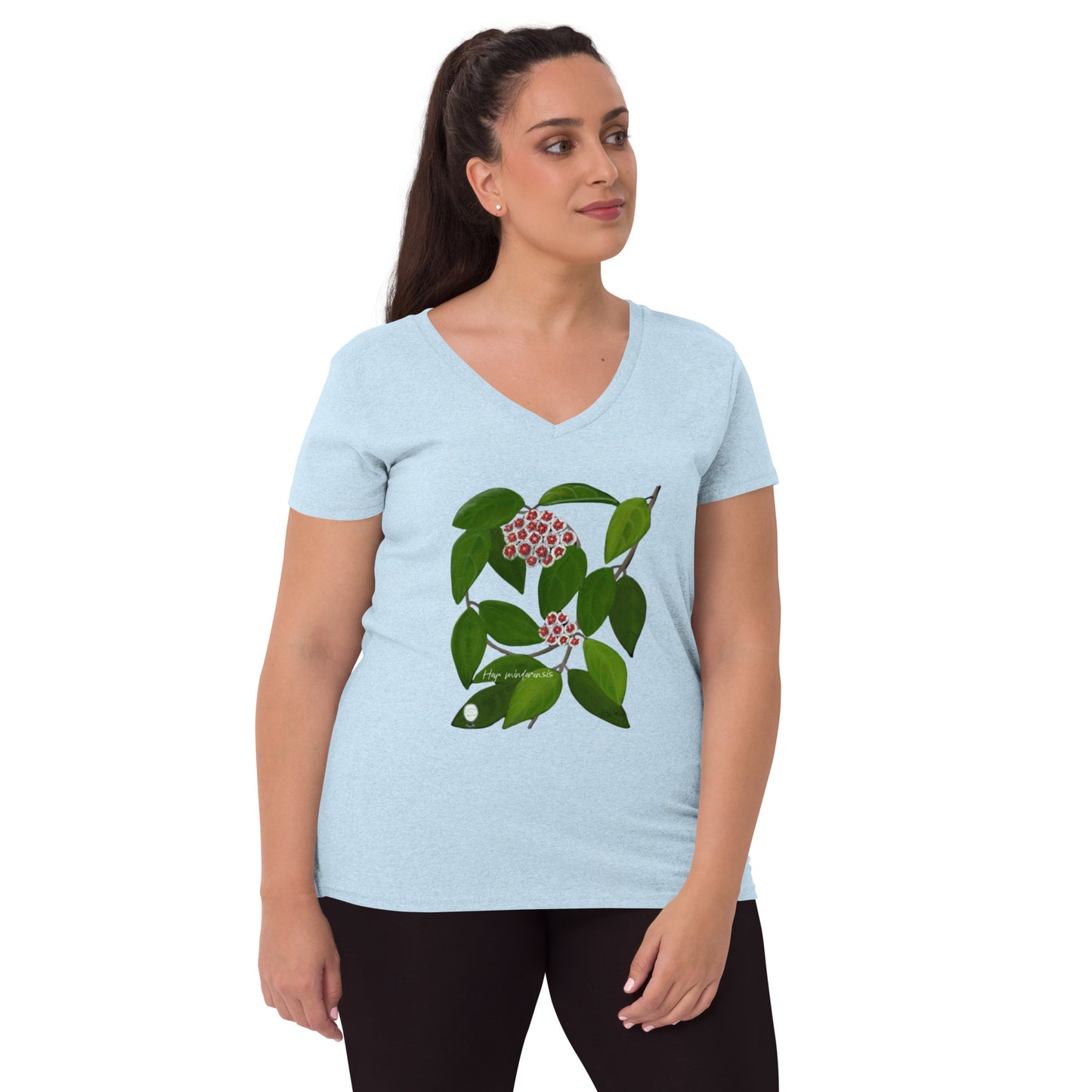 Hoya mindorensis Women’s recycled v-neck t-shirt