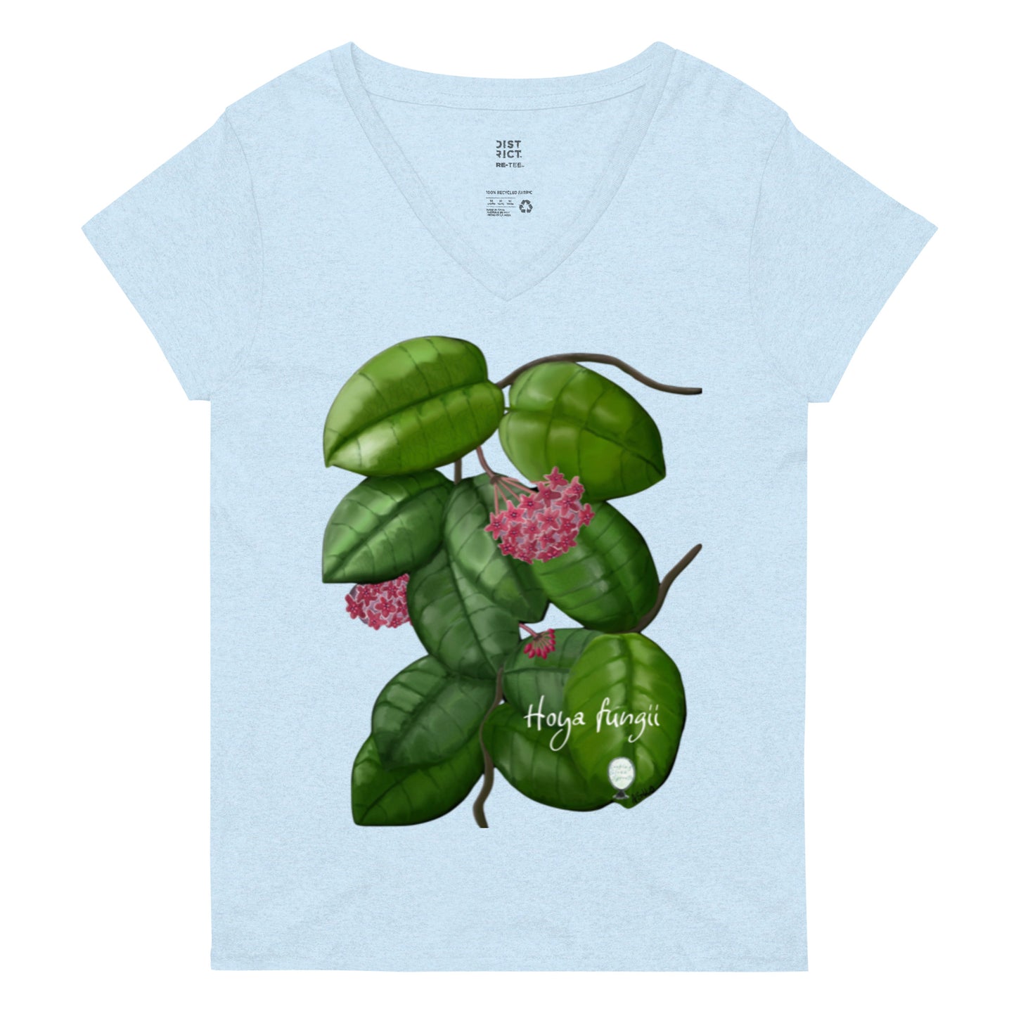 Hoya fungii Women’s recycled v-neck t-shirt