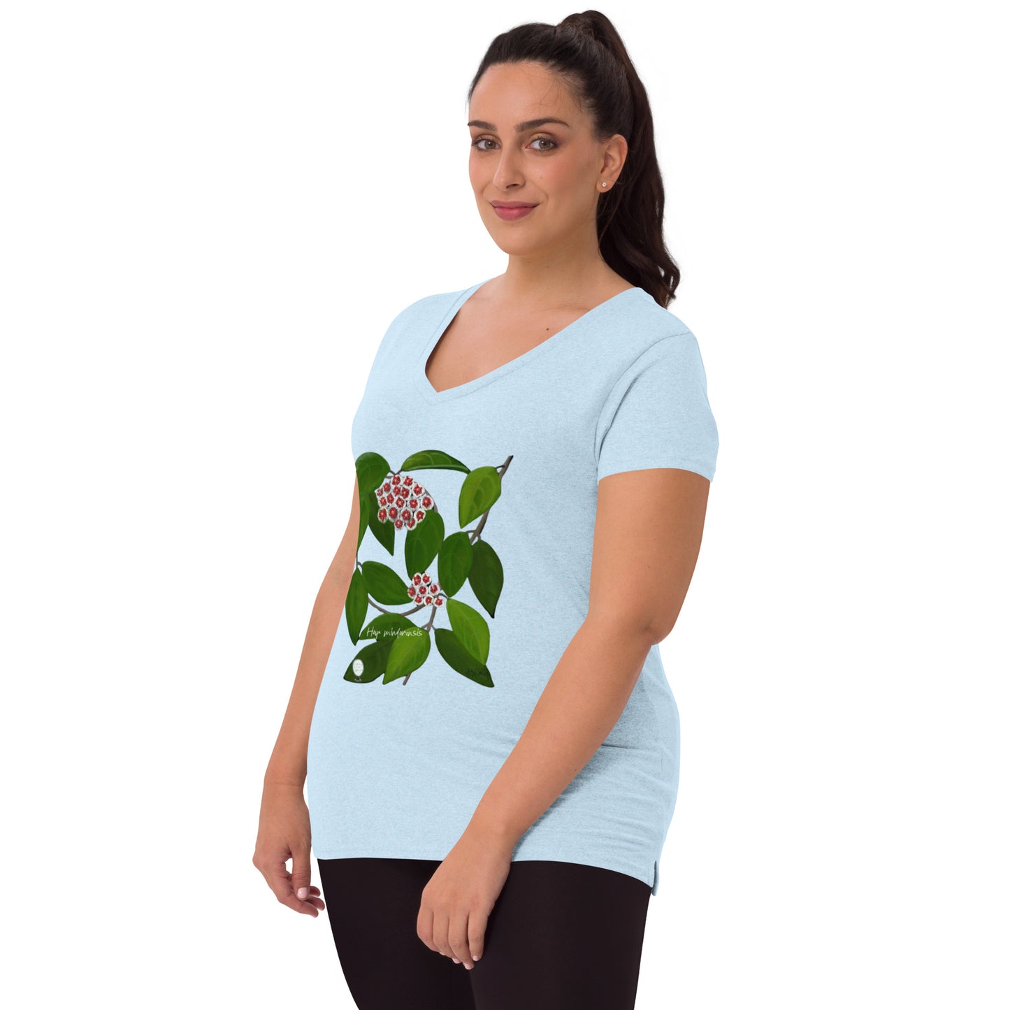 Hoya mindorensis Women’s recycled v-neck t-shirt