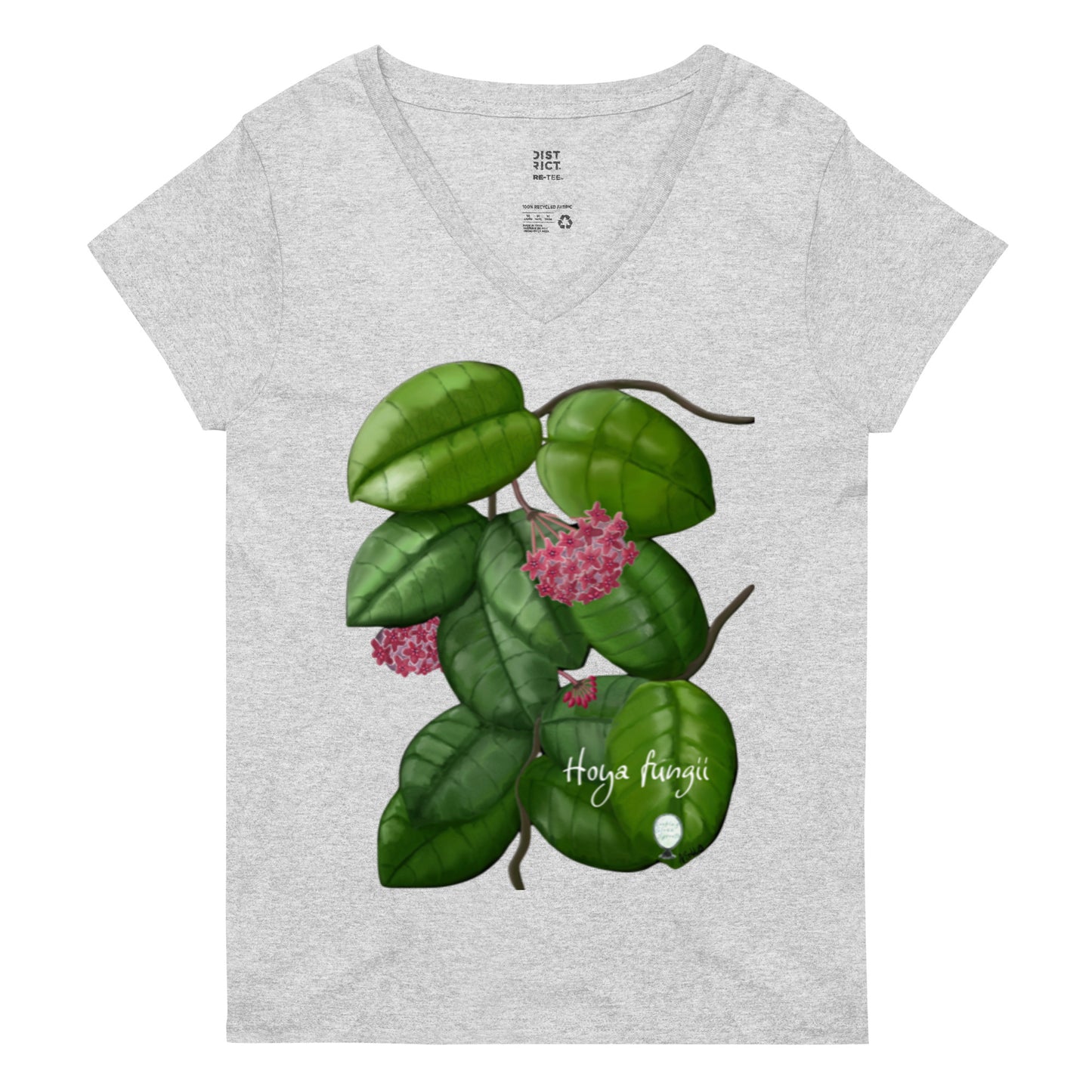 Hoya fungii Women’s recycled v-neck t-shirt